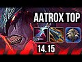 AATROX vs NASUS (TOP) | 14/2/7, Legendary, 4k comeback, 500+ games, 41k DMG | EUW Master | 14.15