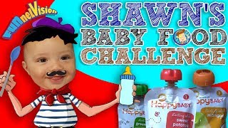 Shawn's BABY FOOD Challenge! Baby's First Time Trying! FVEating Fun!