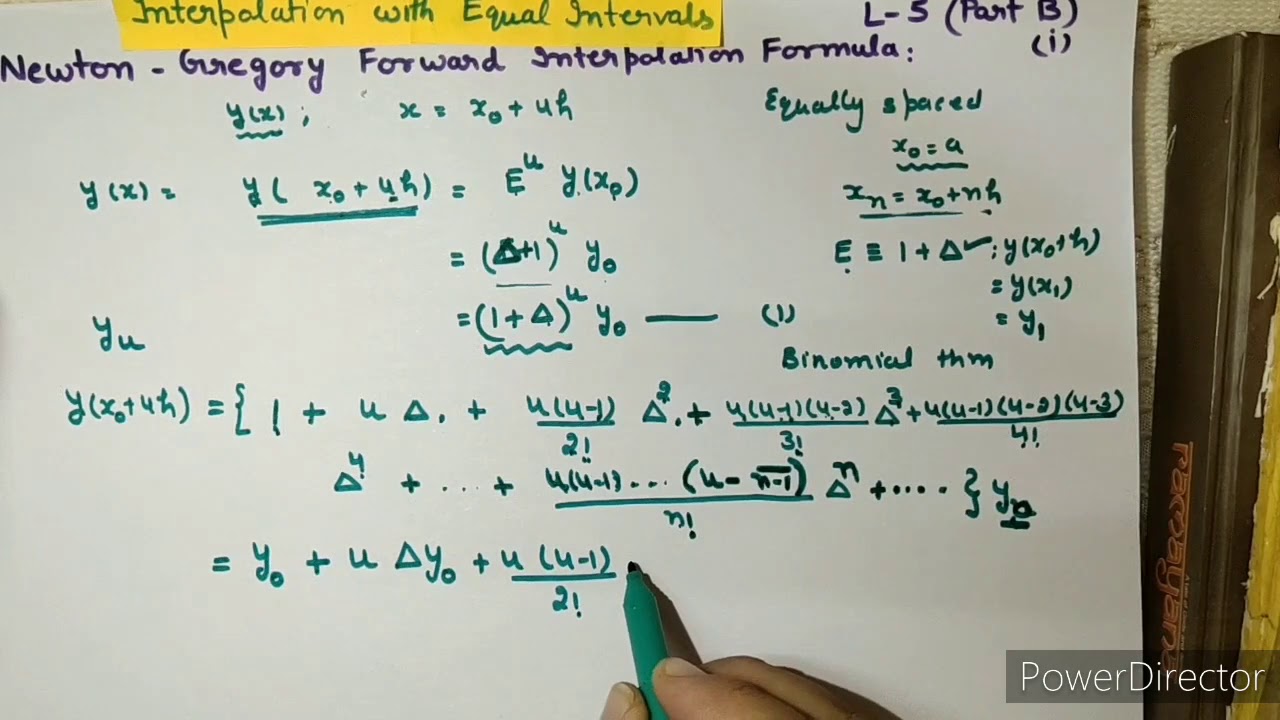 Newton Forward Interpolation Formula |Lecture5:Part(B)|Numerical ...