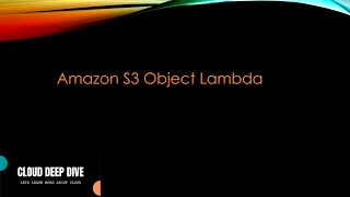 S3 Object Lambda Demo | Access points | S3