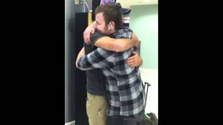 Darrin and Mack's First Hug