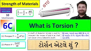 What is Torsion ? | Strength of Materials |GTU Diploma Sem 3