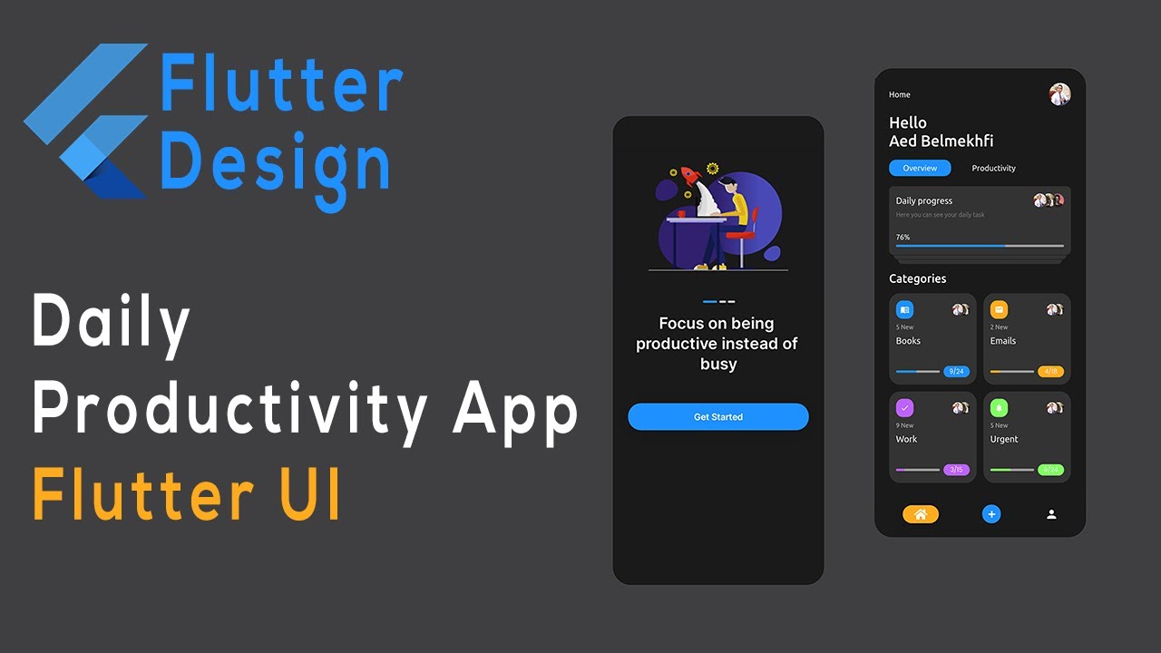Daily Productivity App Flutter Ui Speed Code Youtube