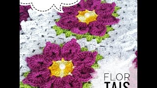 FLOR TAIS CROCHÊ - PASSO A PASSO - TAPETE ESCAMA - LUANA JAWORSKI FLOR TAIS CROCHÊ - PASSO A PASSO - TAPETE ESCAMA - LUANA JAWORSKI