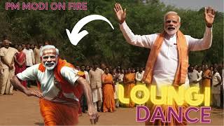 Lungi Dance By Modi Ji | Chennai Express | Yo Yo Honey Singh, Shahrukh Khan, Deepika | PM Modi Song