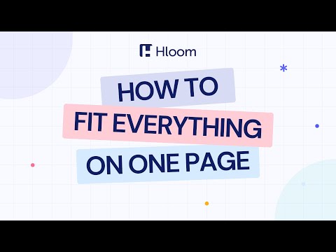 How to make resume content fit on one page How to make resume content fit on one page