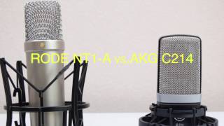 Mic Comparison RODE NT1-A vs. AKG C214