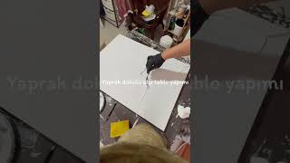 Yaprak dokulu alçı tablo yapımı #youtube #youtubevideo #tablo #diy #diycraftsideas #diycrafts