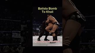 Batista Bomb To Khali 2007 | Batista vs Khali 2007 #wwe #shorts #viral #viralshorts #viralshort