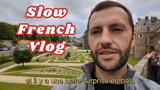【Vlog in Slow French】 Beginner / Intermediate Level | Listening practice