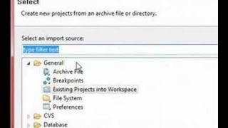 Eclipse Import a Project