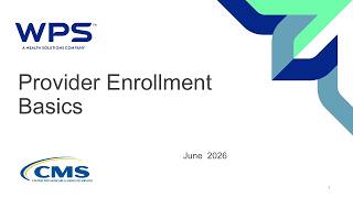 Provider Enrollment Basics