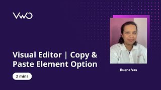 Visual Editor | Copy & Paste Element Option