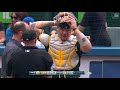 oak@tor maxwell stays in after hit by foul ball