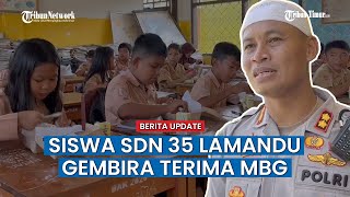 147 Siswa SDN 35 Lamandu Nikmati Makan Bergizi Gratis Dari Polres Palopo