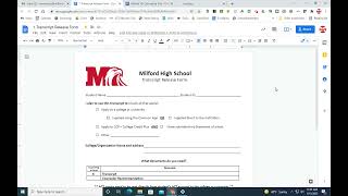 CCP Transcript Request Form