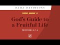 God’s Guide to a Fruitful Life – Daily Devotional