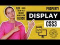 CSS Display Property | Inline | Block | Inline block | Grid | Flex | Inline flex | HTML & CSS