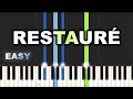 Deborah Lukalu - Restauré | EASY PIANO TUTORIAL BY Extreme Midi