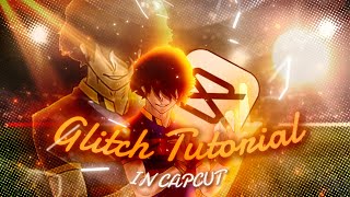 Manga Glitch Tutorial In CapCut 🔥| How To Do Glitch Transition in CapCut | #capcutpc #edittutorial