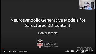 3DGV Seminar: Daniel Ritchie -- Neurosymbolic generative models for structured visual content