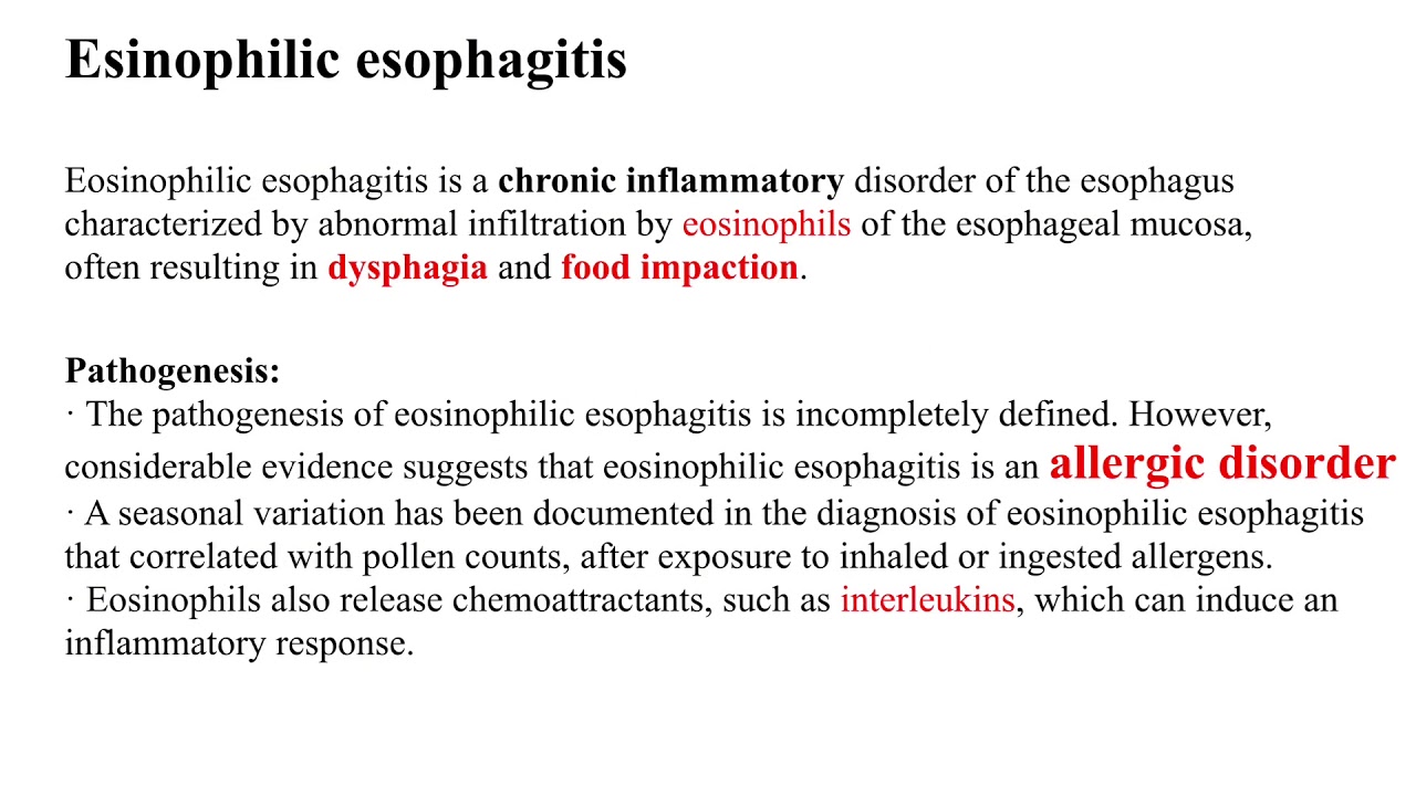 Mechanisms Of Eosinophilic Esophagitis Conventional