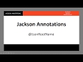 Jackson Serialization - 5 - @JsonRootName