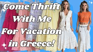 Come Thrift With Me for A WEEK for my Vacation to Greece!