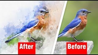 Watercolor Photoshop Action tutorial | Adobe Photoshop CC | Multi Tech