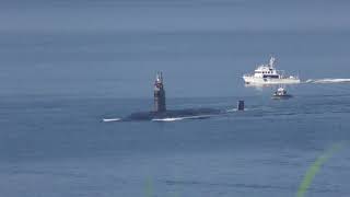 U180810 米海軍原子力潜水艦『SSN-752 PASADENA』 佐世保港 入港