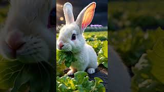 cute rabbit eating lettuce #video #cute #rabbitbreeds #rabit #pets #bunny #animals