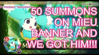 50 SUMMONS FOR MIEU!!! - Tales of Crestoria - EX Summons