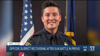 Provo police officer shot twice; suspect in custody