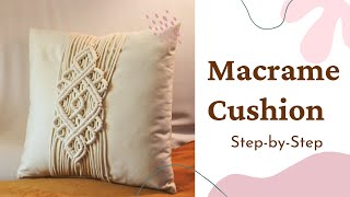 How make a Beautiful 45x45cm Macramé Step-by-Step #CrochetForBeginners#MacraméDesign#homedecor