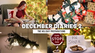 DECEMBER DIARIES 2 ✨🎄🎁 The Holiday Preparations | Gift Wrapping, Party, Cookies for Santa, TLC Park