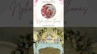 Baptism decor of Nyha Baby #event #baptismday