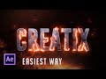 After Effects Tutorial:  Real Fire Text effect (Easiest Way!) !!!
