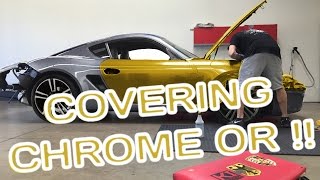 Covering chrome doré sur mon Cayman S ! :D (Poisson d'avril)