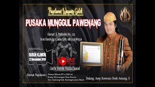 🔴 Lakon Ulun Umbul | Pusaka Munggul Pawenang | Ki Dalang Asep Koswara Dede Amung Sutarya | 22 Des 19