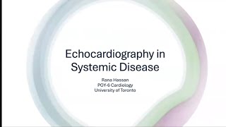 Echocardiography in Systemic Diseases