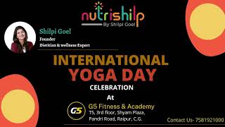 International yoga day celebration at G5 fitness \u0026 Academy | Dietitian Shilpi Goel