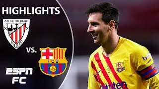 STUNNING from Lionel Messi! Barcelona trounces Athletic Bilbao 4-0! | ESPN FC Copa Del Rey Highlight