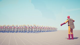 HOW MANY SUPER PEASANTS TO KILL ONE PUNCH MAN - Totally Accurate Battle Simulator