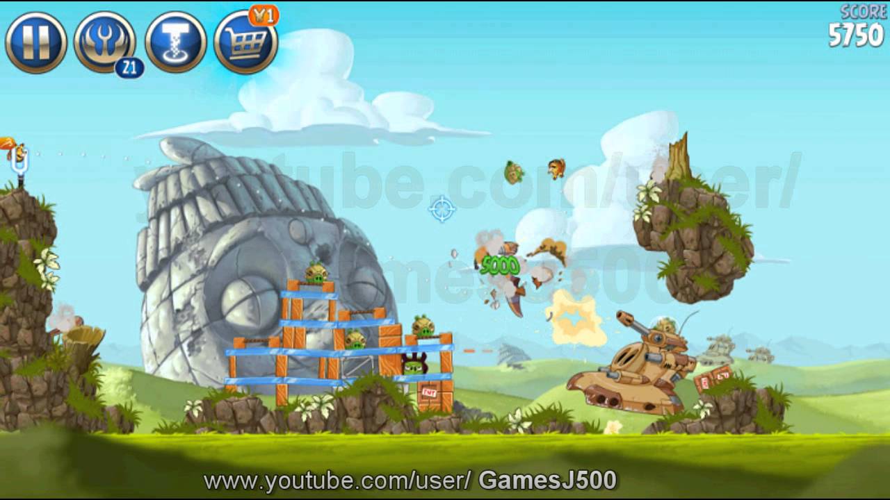 Angry Birds Star Wars 2- Level B3-10 Battle Of Naboo Walkthrough 3 ...