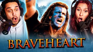 BRAVEHEART (1995) MOVIE REACTION - SOME INCREDIBLE BATTLES WE'VE SEEN - FIRST TIME WATCHING - REVIEW