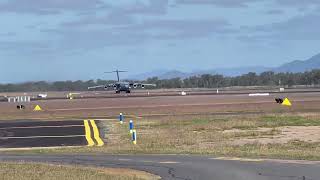 RAAF C-17A Globemaster A41-206 Departs Rockhampton Airport with ATC!