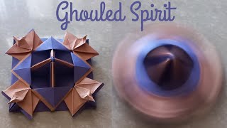 The Most Unique Origami Beyblade Tutorial- Ghouled Spirit| Easy DIY Paper Spinner!