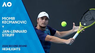 Miomir Kecmanovic v Jan-Lennard Struff Highlights | Australian Open 2024 Second Round