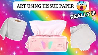 DIY Tissue Paper | Rainbow Tissue Paper Art | Art with Tissue Paper | Tissue Paper Art 🌈✨