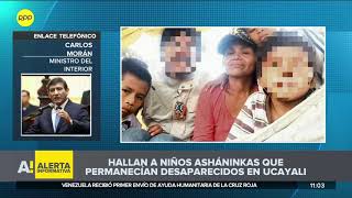 Hallan a cuatro niños asháninkas desaparecidos en Ucayali